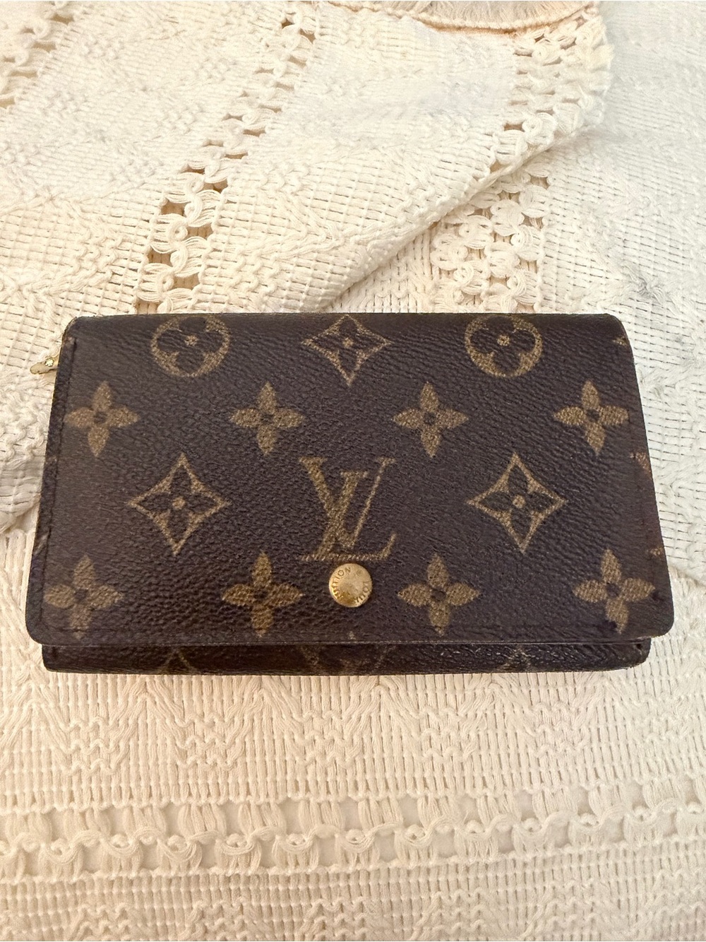 Authentic Vintage Louis Vuitton Monogram Canvas Wallet CA0092 Made in Spain 2002